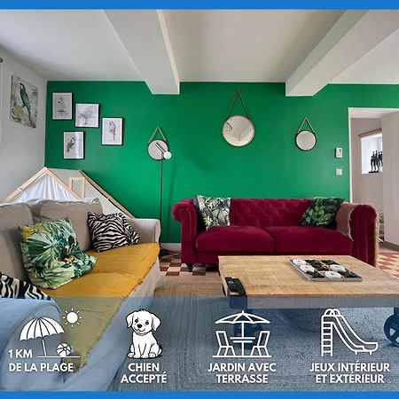Le So Wild, Maison Avec Jardin Clos, Terrasse Amenagee, 5 Mn A Pied Commerce, Terrain De Tennis, A 800 M De La Plage D'Omaha Beach Jeux Arcade, Jouets, Materiel Jeunes Enfants Enfants, Table Ping-Pong Vierville-sur-Mer Εξωτερικό φωτογραφία
